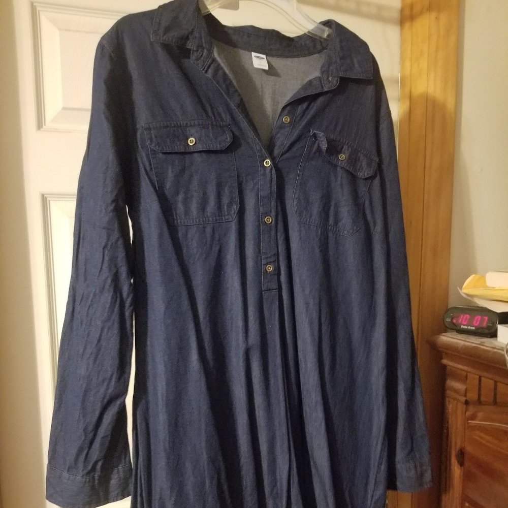 Old Navy Denim-Look Dress Large